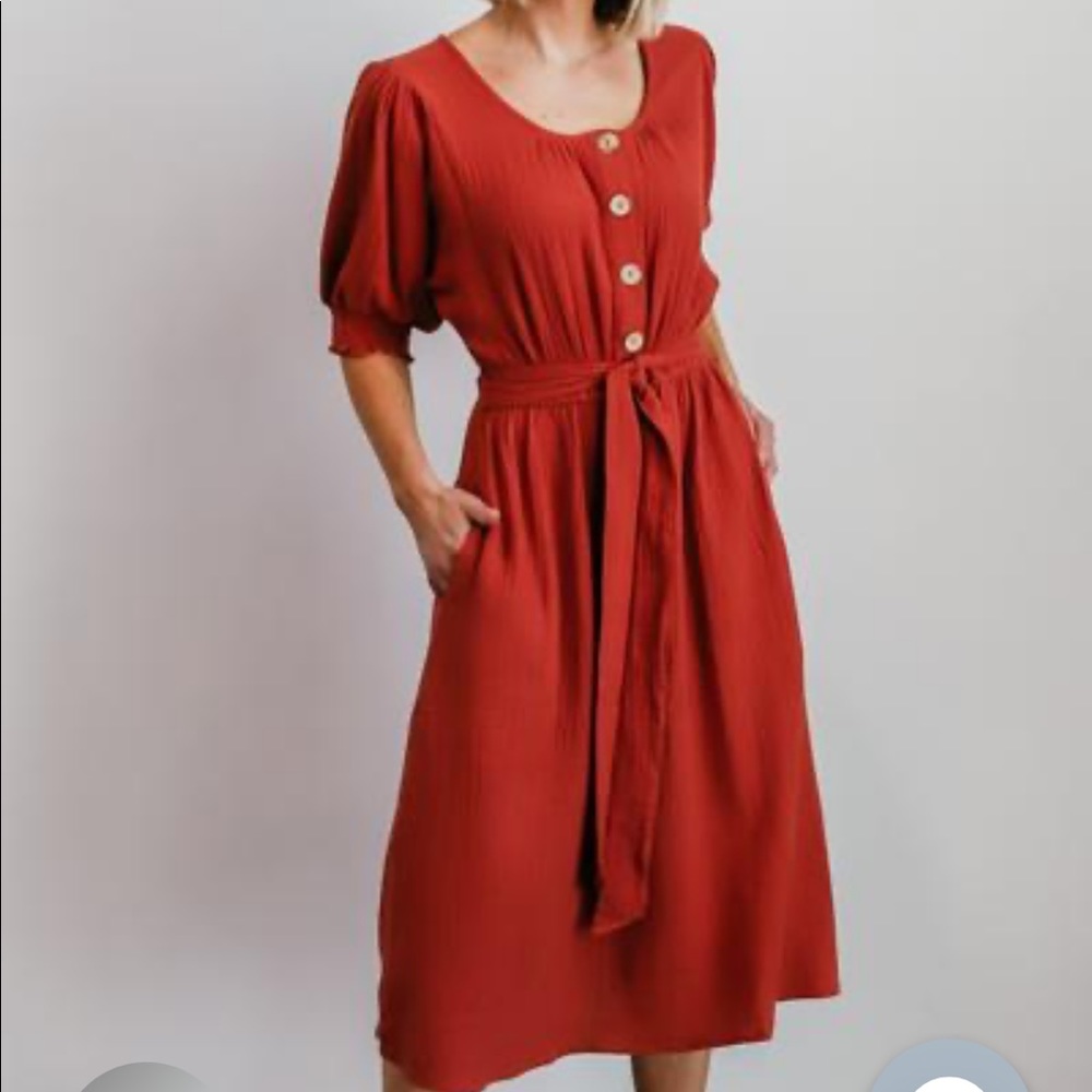 Baltic Born midi dress, very soft cotton.